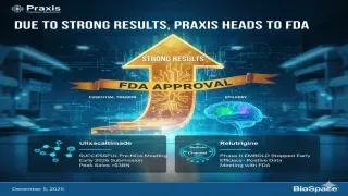 Praxis Scores Phase II Win in Rare Epilepsies as Ulixacaltamide Tracks Toward 2026 FDA Filing