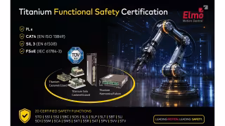 Elmo Completes Functional Safety Certification for Titanium Servo Drives