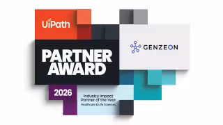 Genzeon Wins UiPath 2026 Healthcare Industry Impact Partner Award