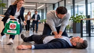 Workplace AEDs Fall Short Without Full Rescue-Chain Plan, Almas Says