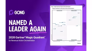 Gong Named Gartner RAO Magic Quadrant Leader for Second Year