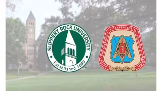 Slippery Rock University, Carpenters Union Launch Construction Degree
