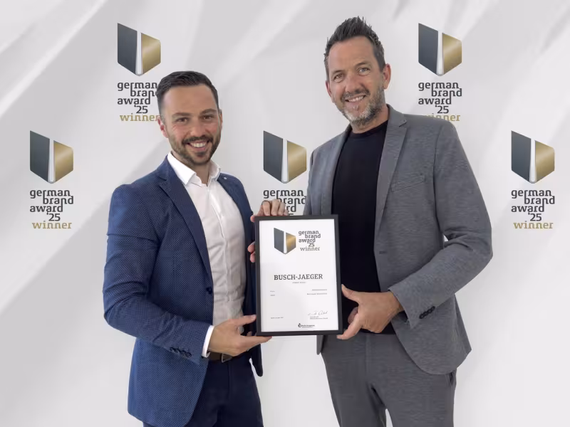 Busch-Jaeger Wins German Brand Award 2025 for Excellence in Smart Building Communication