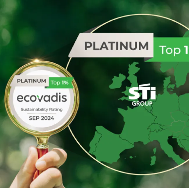 STI Group Achieves Platinum EcoVadis Rating for Sustainability Leadership