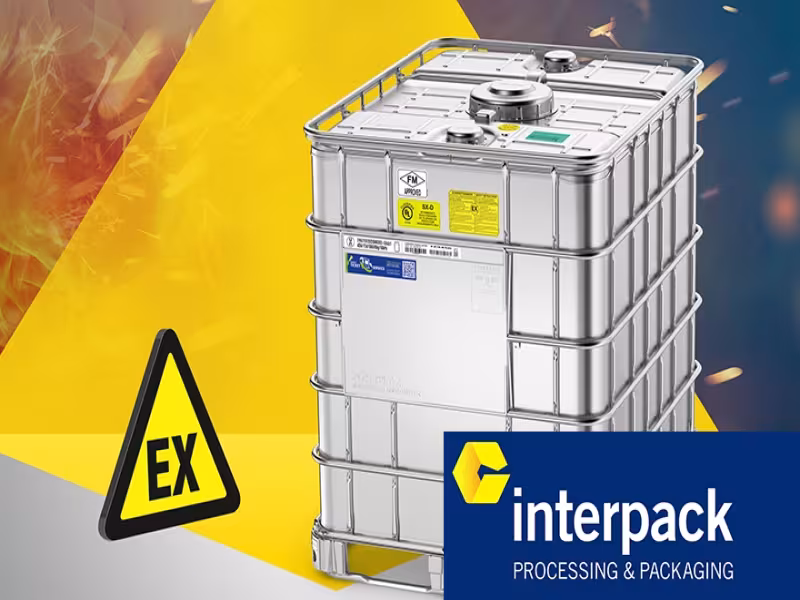 Schütz Ecobulk SX-D: Double safety for flammable hazardous goods