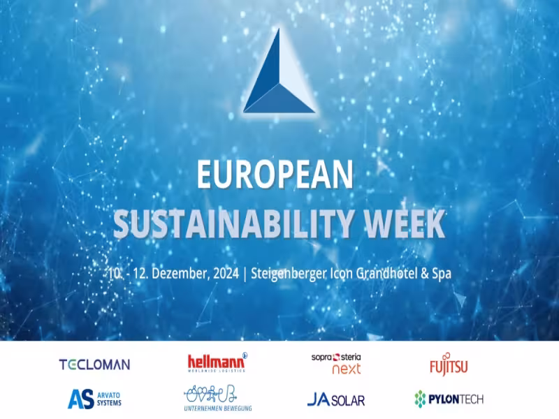 European Sustainability Week Sets New Standards for Corporate Social Responsibility