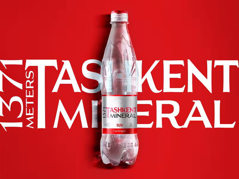 Gentlebrand Elevates Tashkentskaya Mineral Water with Distinctive Premium PET Redesign