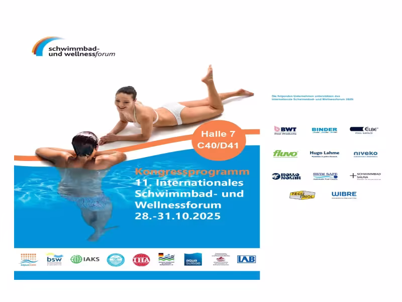 FSB 2025: bsw’s Swimming Pool & Wellness Forum Targets DIN 19643, Energy Efficiency, and Climate-Resilient Operations