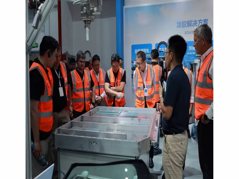 KUKA Executives, Led by Midea VP, Tour Centron's China Plant