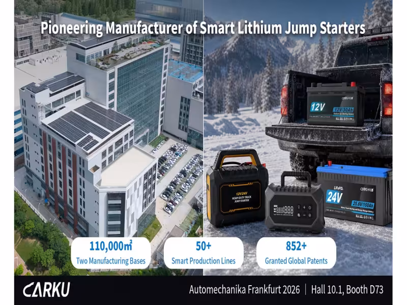 CARKU Unveils Sodium-Ion, Lithium Starting Batteries at Automechanika Frankfurt