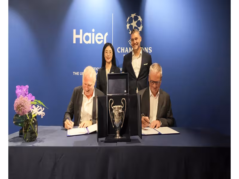 Haier Becomes Global Partner of UEFA Champions League Through 2031