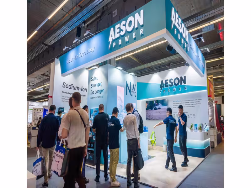 Aeson Power Debuts Sodium-Ion Auxiliary EV Batteries at Frankfurt