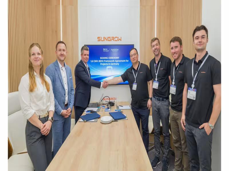 Sungrow, be.storaged Ink Deal for 1.6 GWh of German BESS Projects
