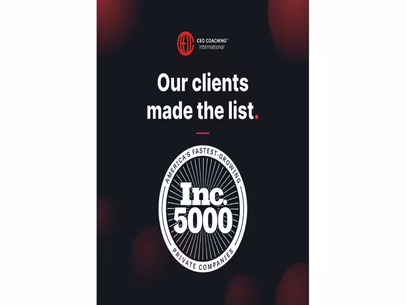 CEO Coaching Clients Claim 22 Spots on 2026 Inc. 5000 List