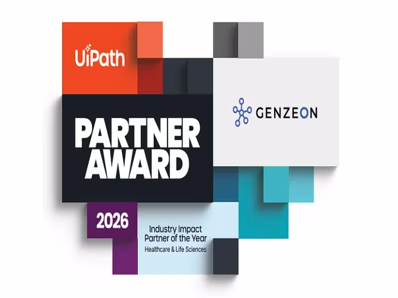 Genzeon Wins UiPath 2026 Healthcare Industry Impact Partner Award
