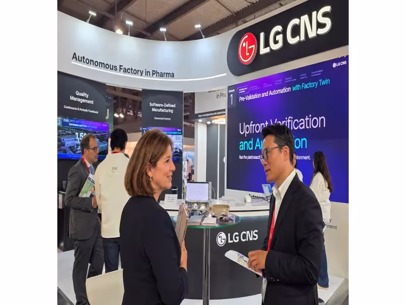 LG CNS Unveils Pharma Smart Factory AI Suite at CPHI Milan 2026