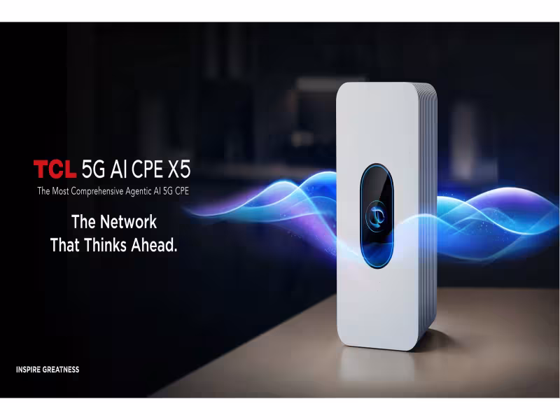 TCL Unveils 5G AI CPE X5 With 7.01 Gbps Peak Rate at Network X