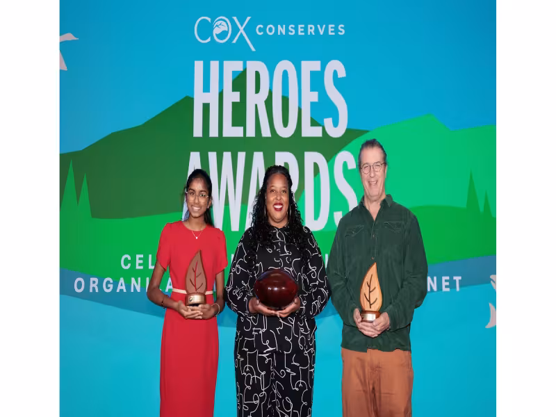 Cox Enterprises Awards $30,000 Grants to 3 Conservation Heroes