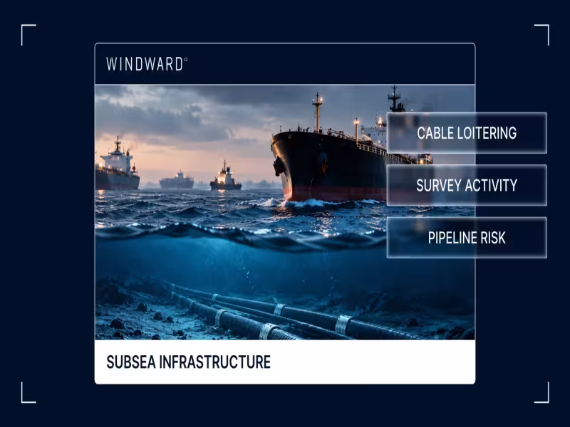 Windward Tracks Vessels Loitering Over Subsea Cables in Five Theaters