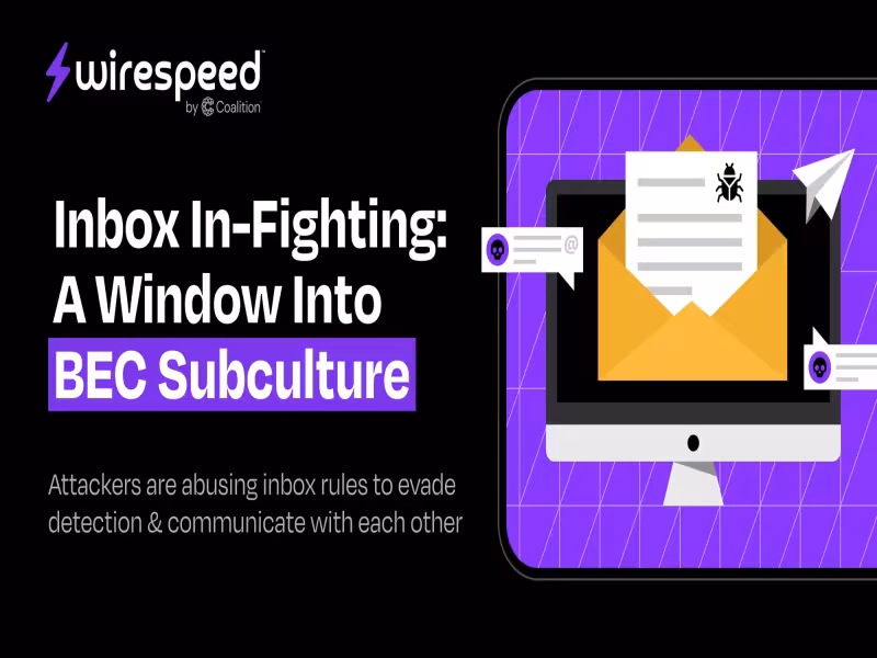 BEC Attackers Argue Inside Inbox Rule Names, Coalition Finds