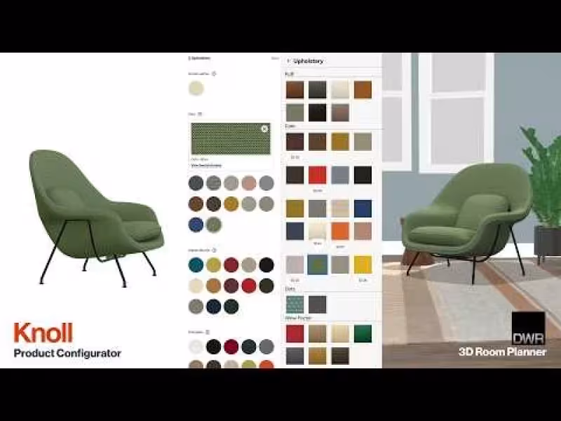 MillerKnoll Deploys 3D Configurators on Knoll.com with 3D Cloud