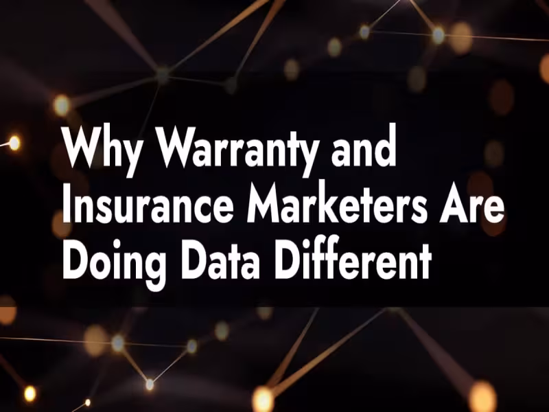 Data Provider Pushes Intent Over Demographics in Warranty Mailings
